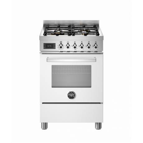BERTAZZONI PRO6 4L 1E BI T Κουζίνα Ηλεκτρική με Εστίες Αερίου 60cm Λευκό